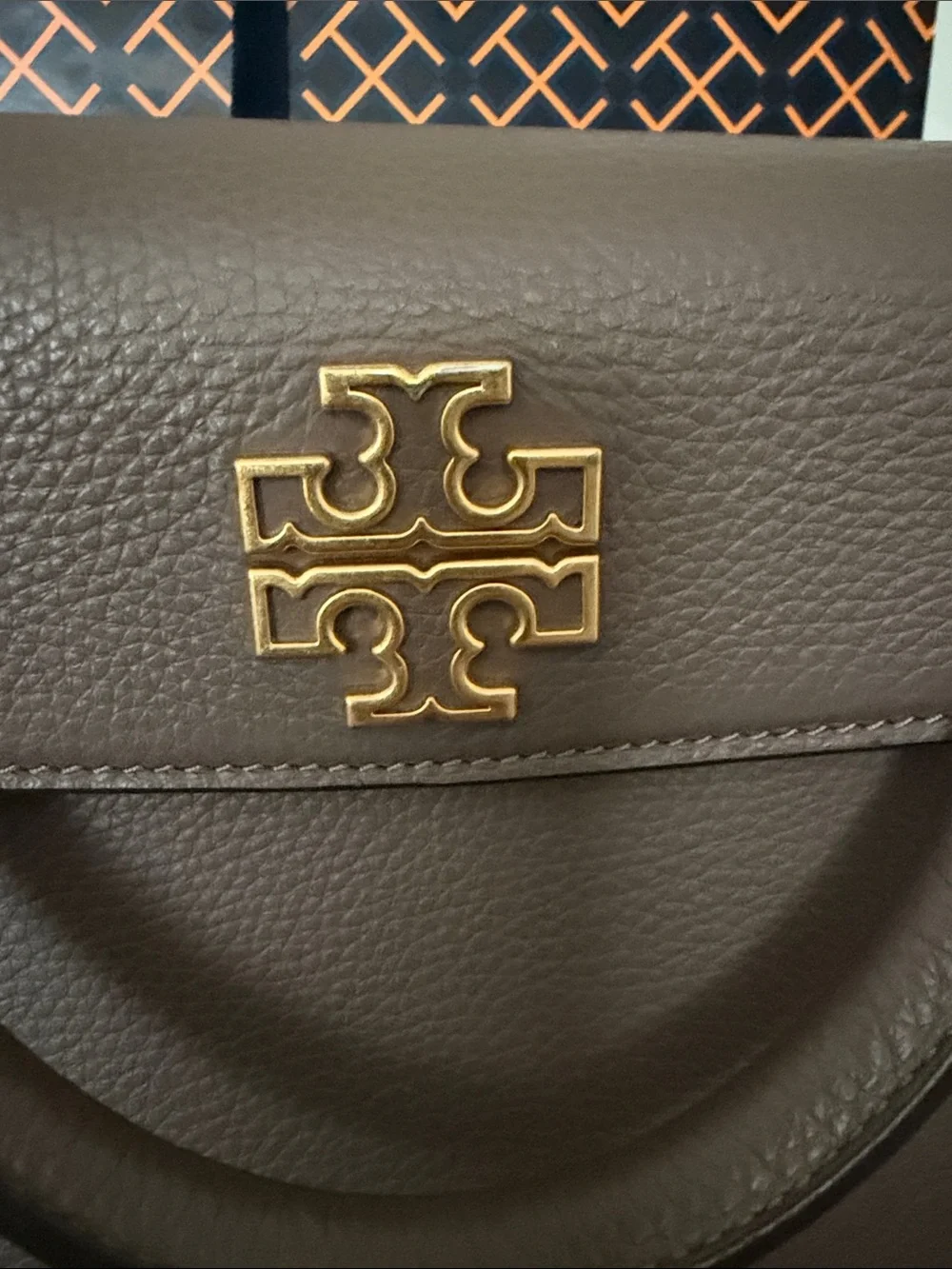 Tory Burch Britten Tote with Gold Hardware